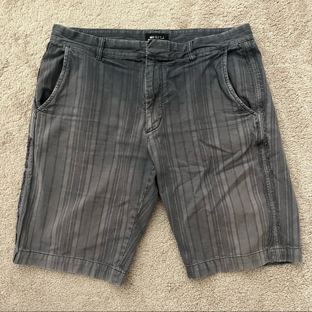 Paul Frank Jean SHORTS Sz 36 Faded Grey Purple Blue